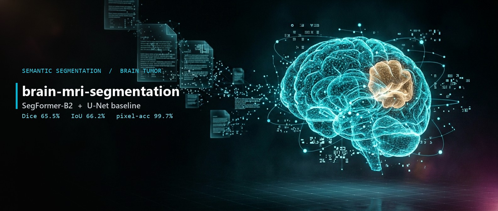 brain-mri-segmentation - SegFormer-B2 brain tumor MRI segmentation